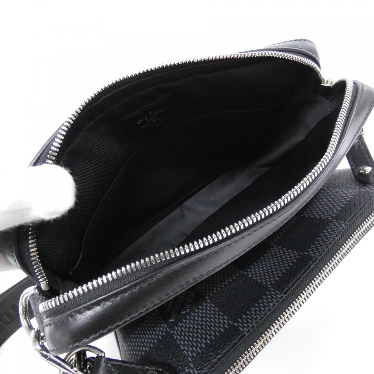 LOUIS VUITTON Damier Graphite 3D Trio 邮差包 N50017 单肩包