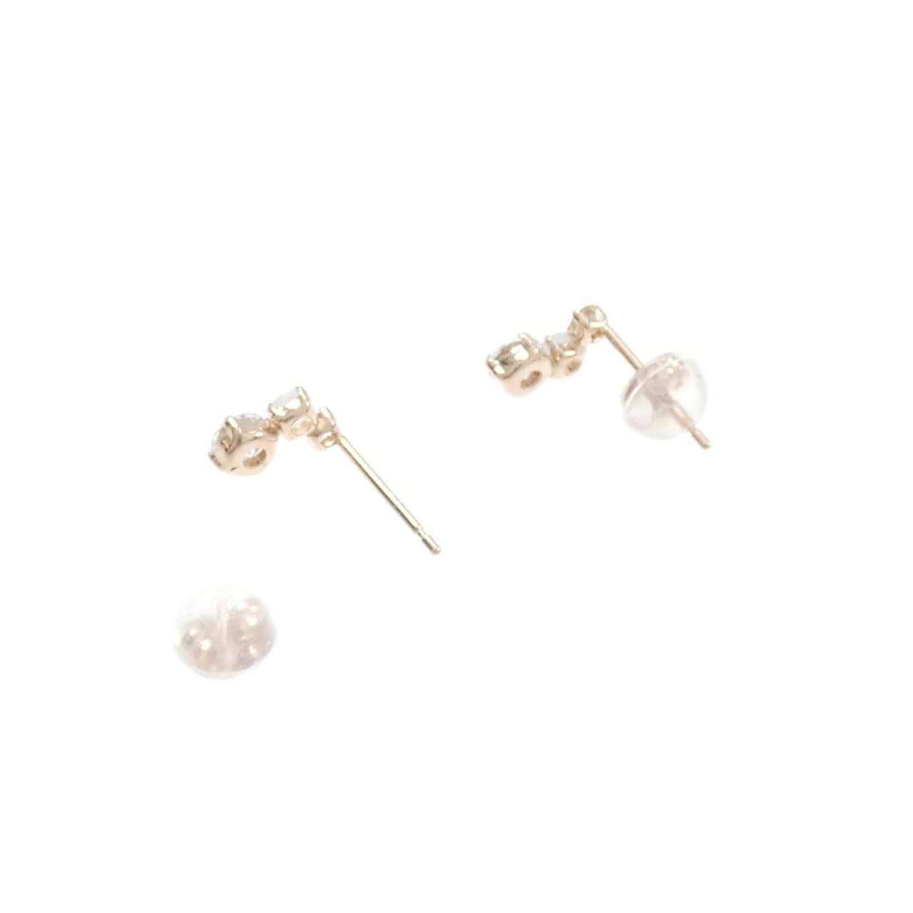 K10PG カラーストーン ピアス