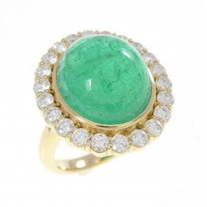 K18YG エメラルド リング 11.47CT