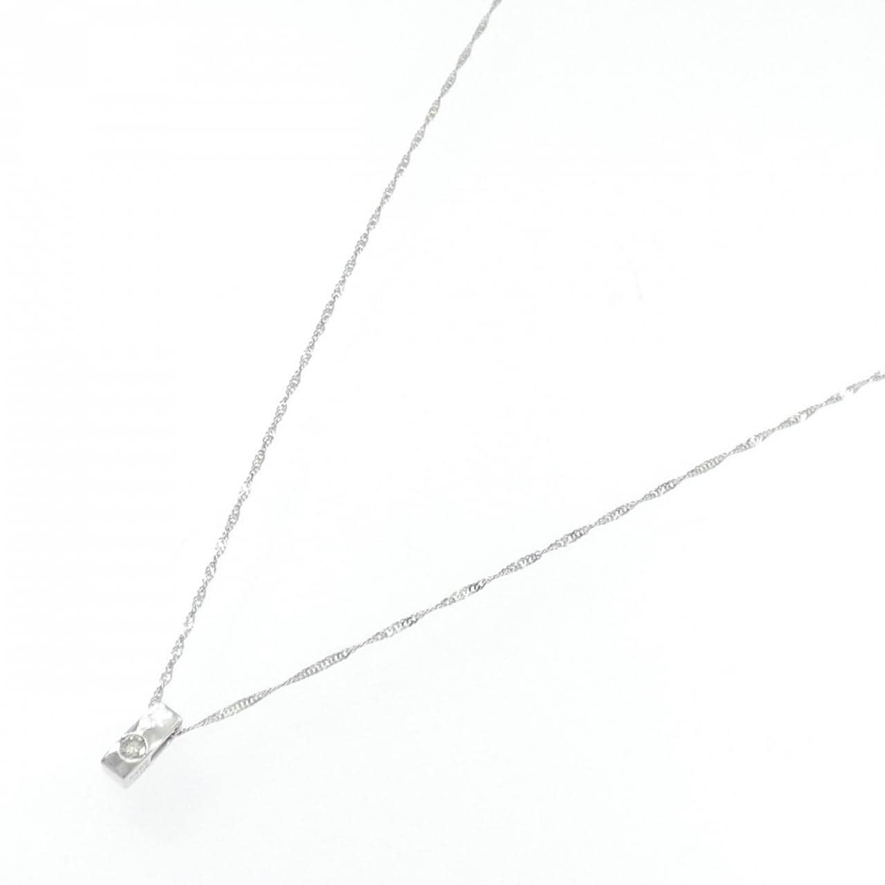 K18WG ダイヤモンド ネックレス 0.05CT