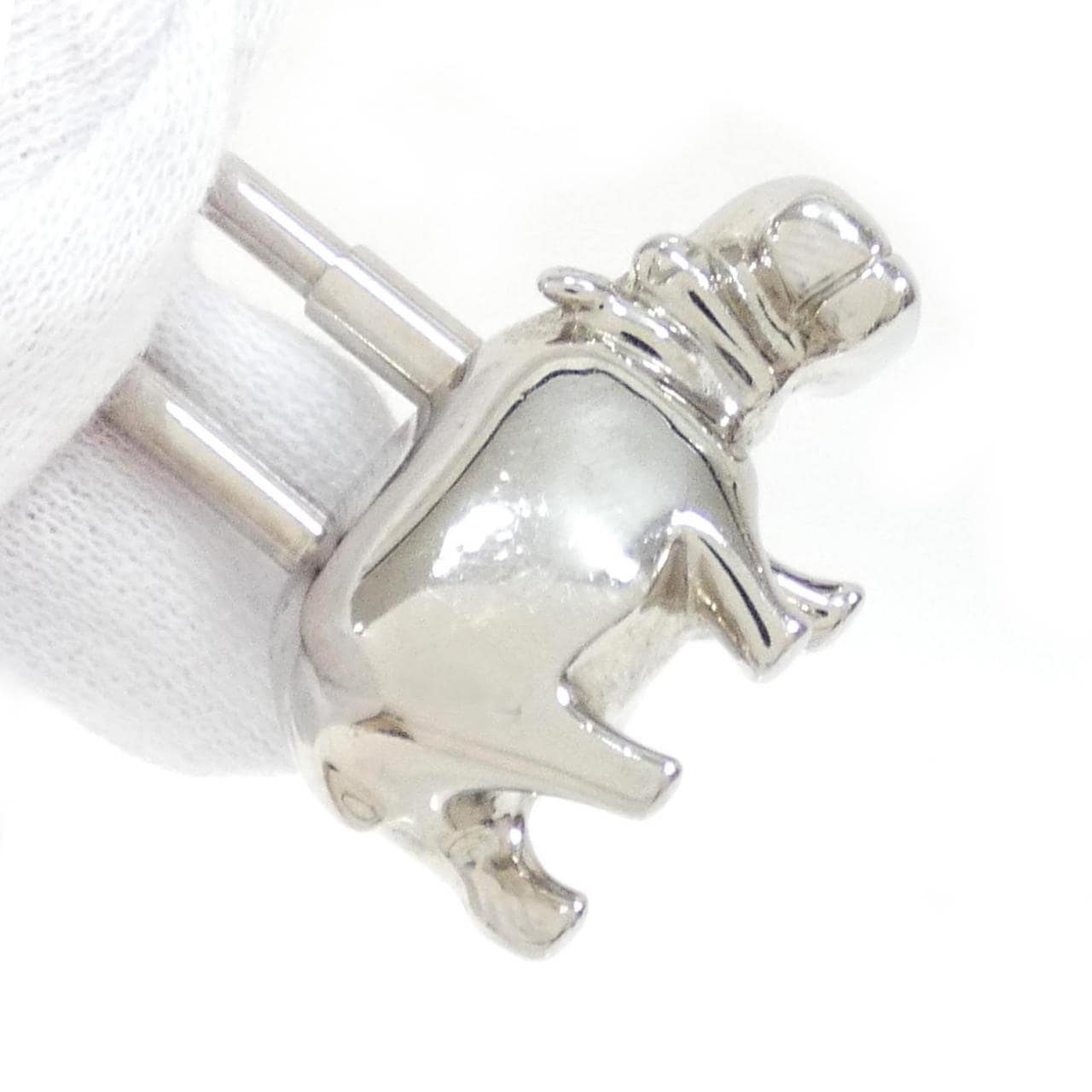 【ヴィンテージ】エルメス HIPPO カデナ 044488CK キーホルダー