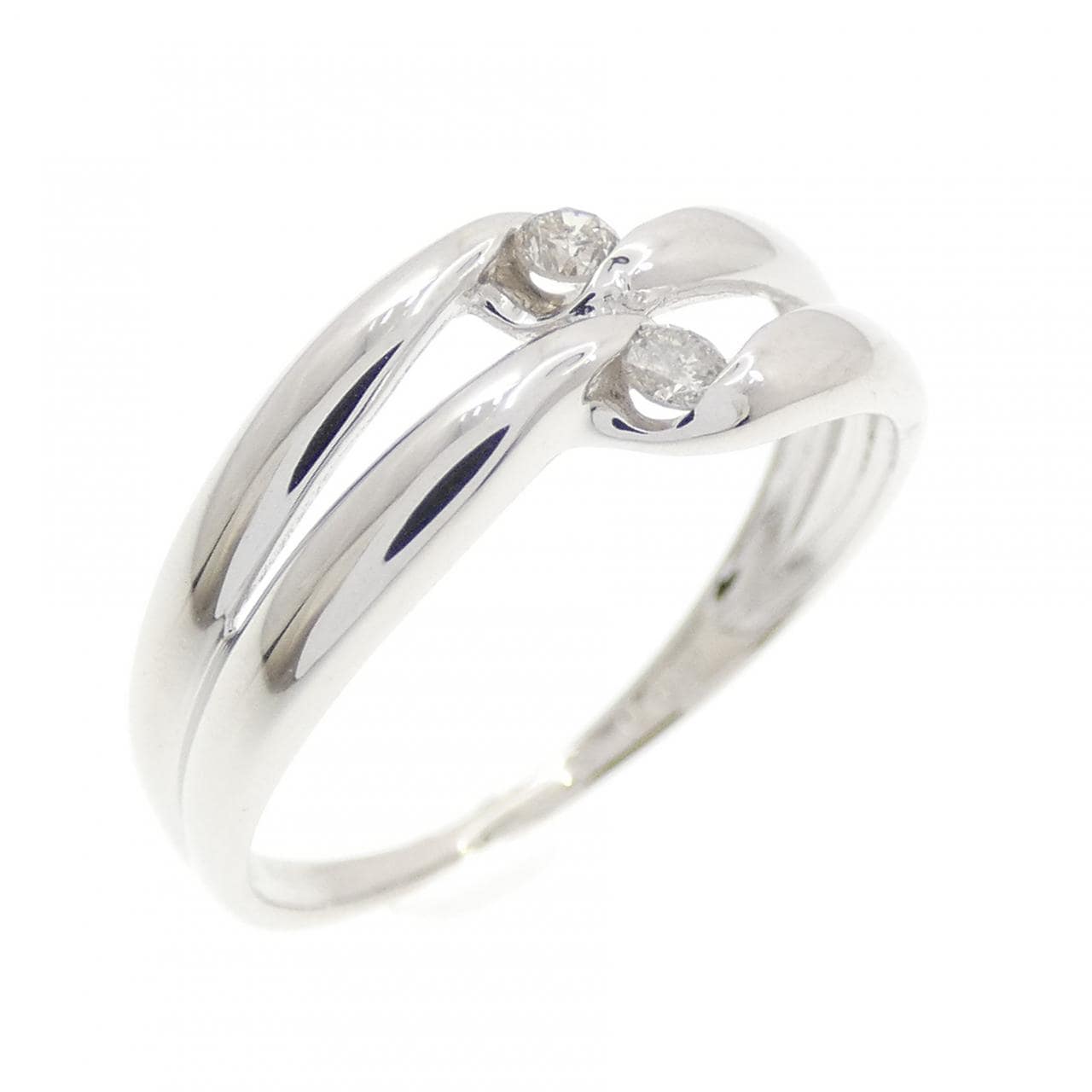 K18WG ダイヤモンド リング 0.07CT