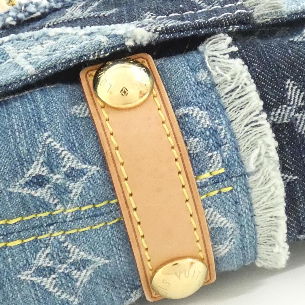 ルイヴィトン モノグラム デニム パッチワーク ポスティ M95374 ショルダーバッグ