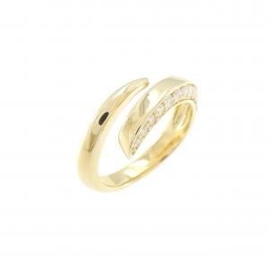 K18YG ダイヤモンド ピンキーリング 0.16CT