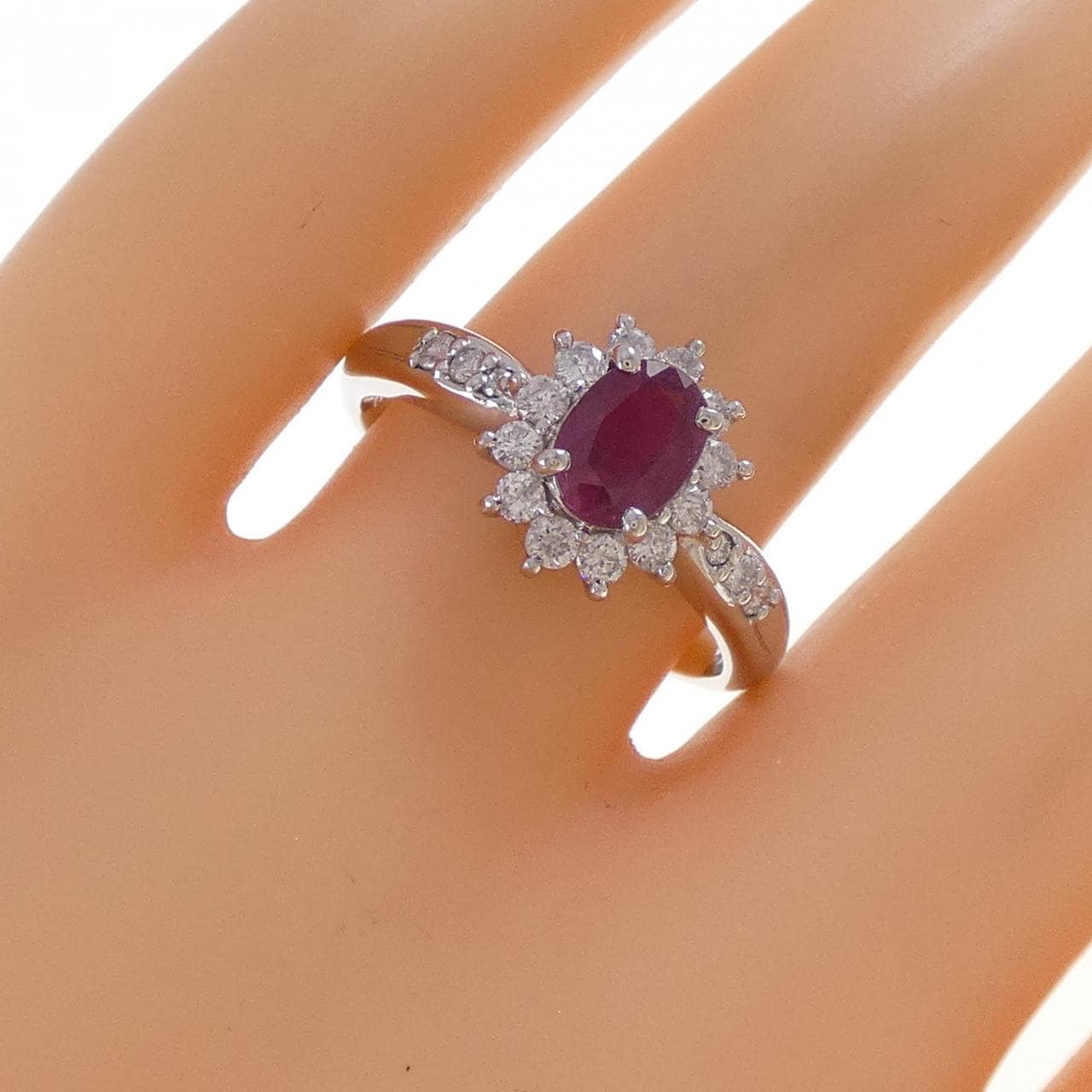 PT900 ルビー リング 0.95CT