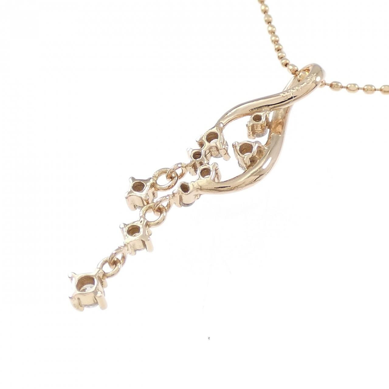 K18PG ダイヤモンド ネックレス 0.15CT