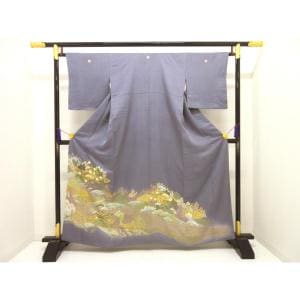 色留袖　丸に抱き茗荷　【千總】