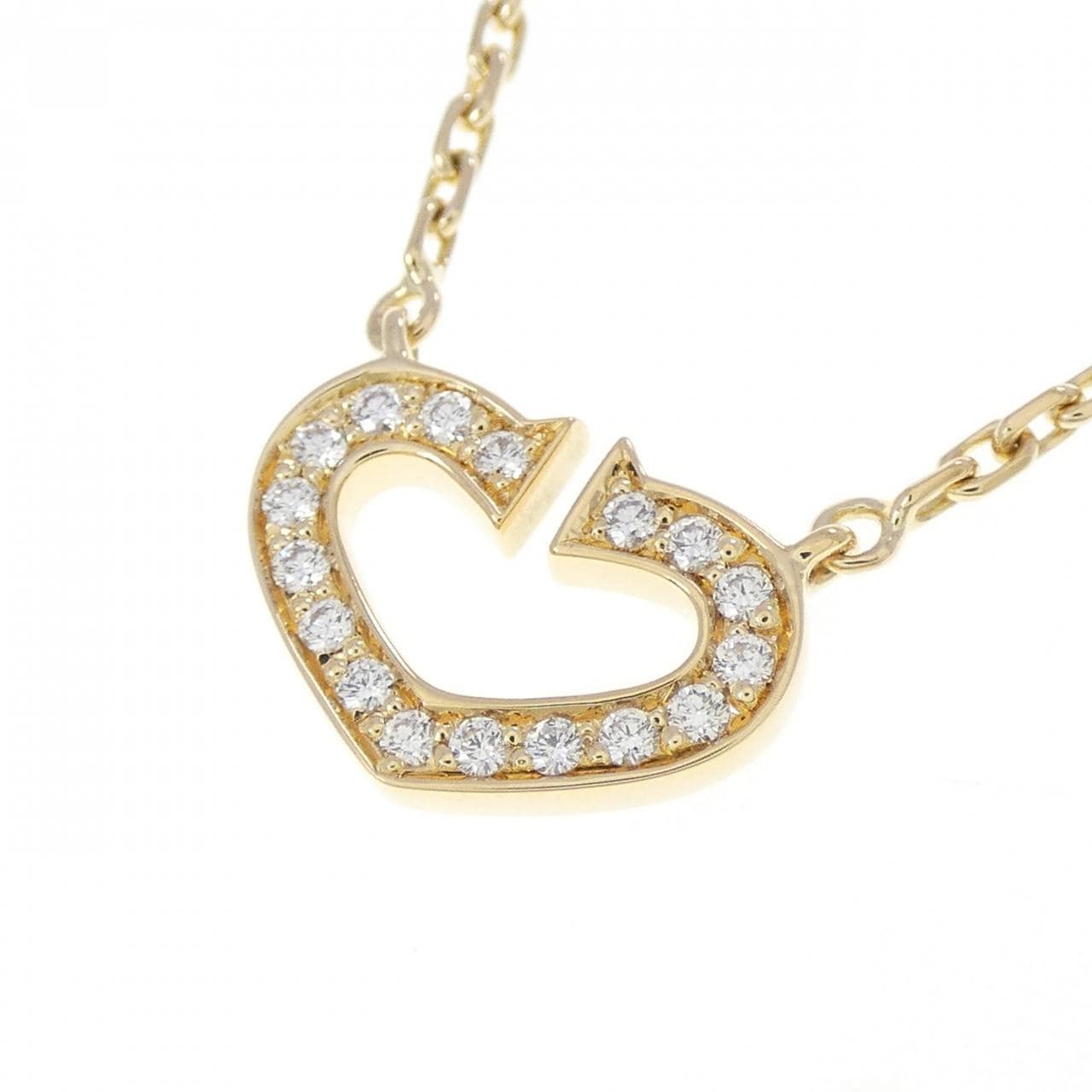 カルティエ Cハート ネックレス