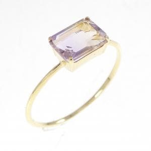 K18YG アメトリン リング