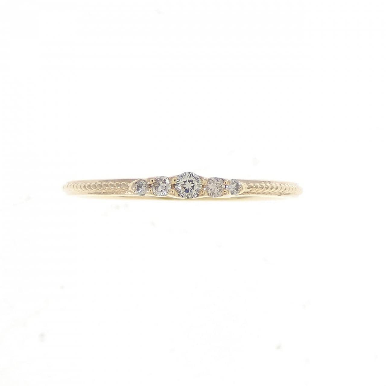 K10YG ダイヤモンド リング 0.07CT