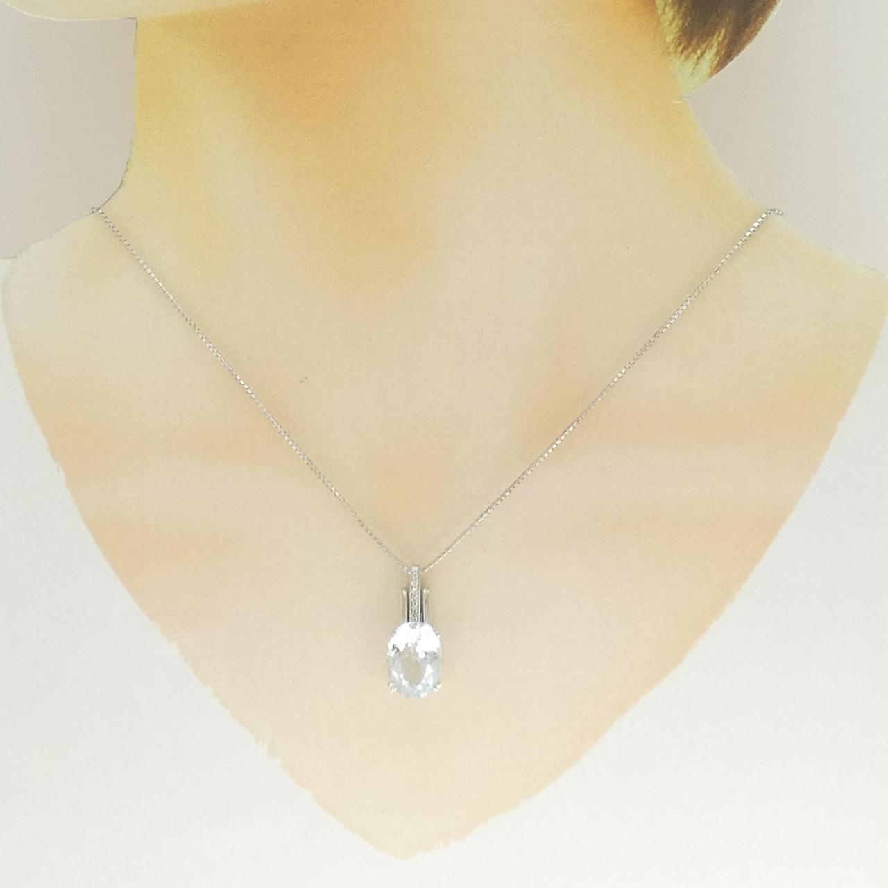 K9WG/375WG海藍寶項鍊 5.00克拉