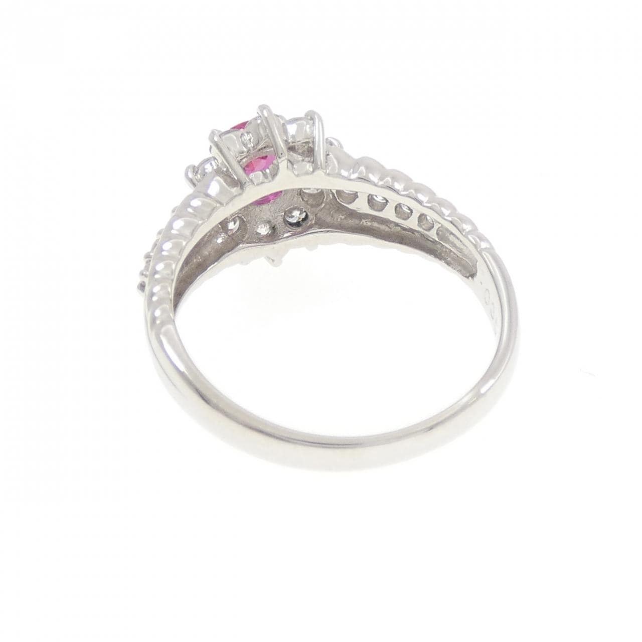 PT900 ルビー リング 0.35CT