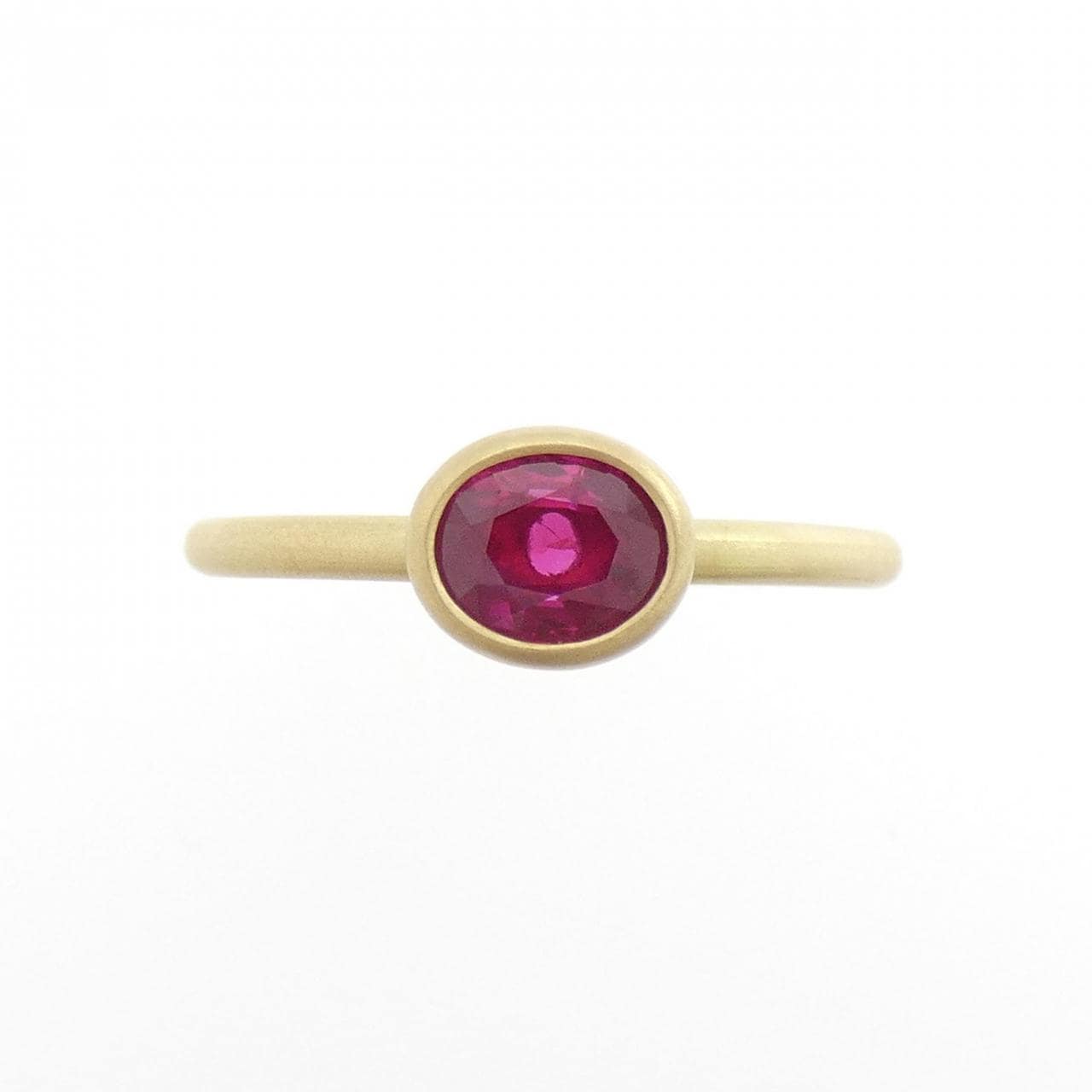 K18YG ルビー リング 0.78CT