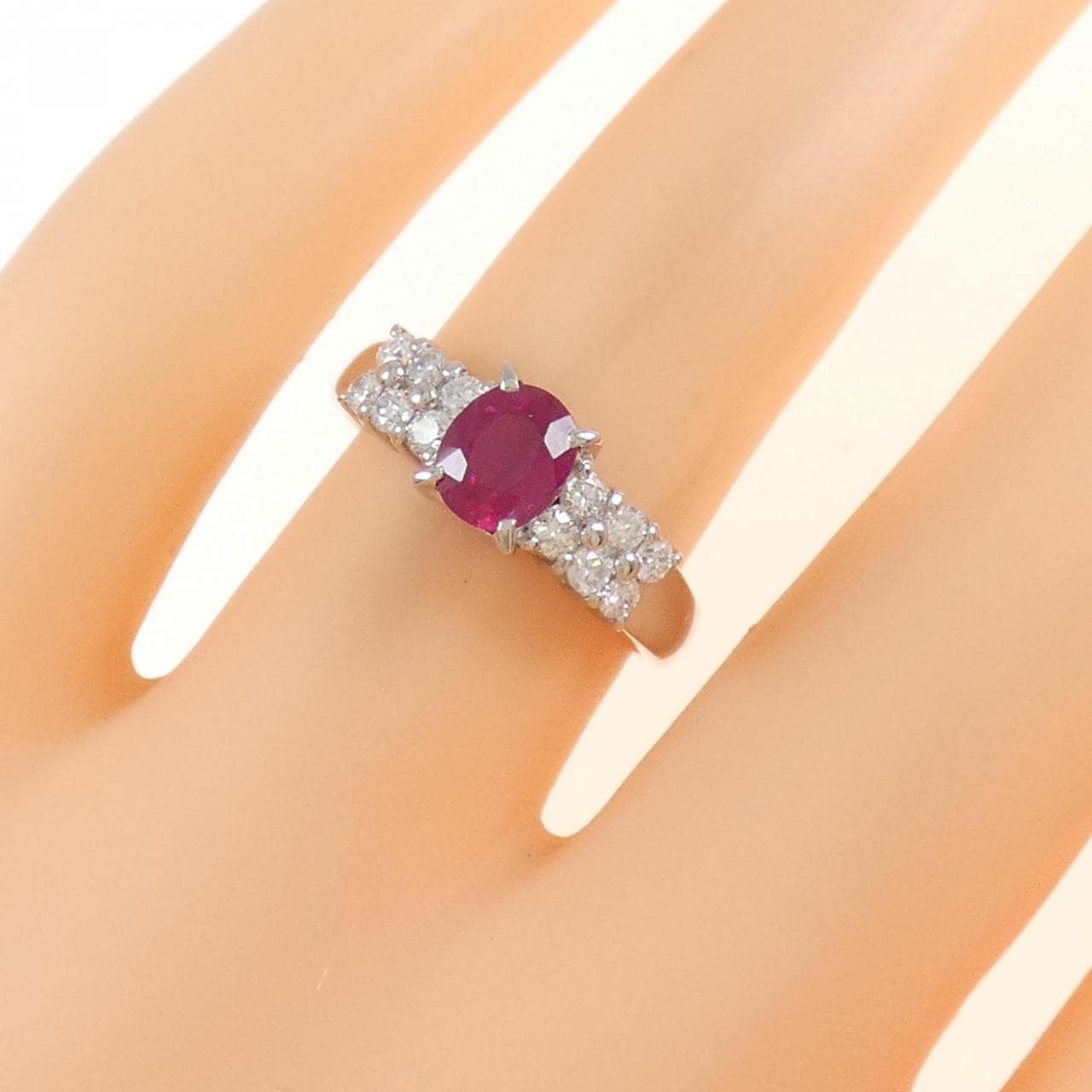 PT ルビー リング 0.70CT