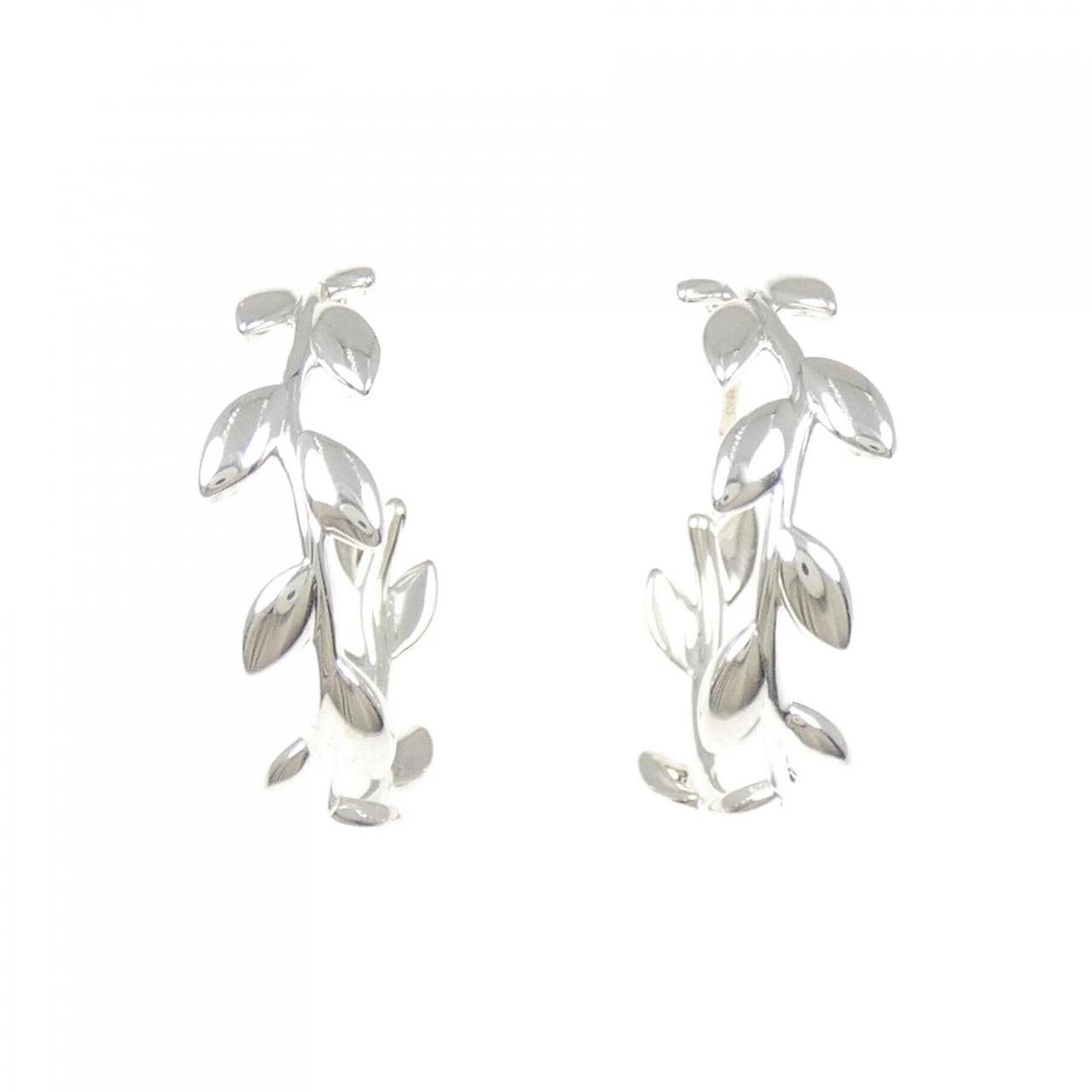 ティファニー オリーブリーフ フープ ピアス