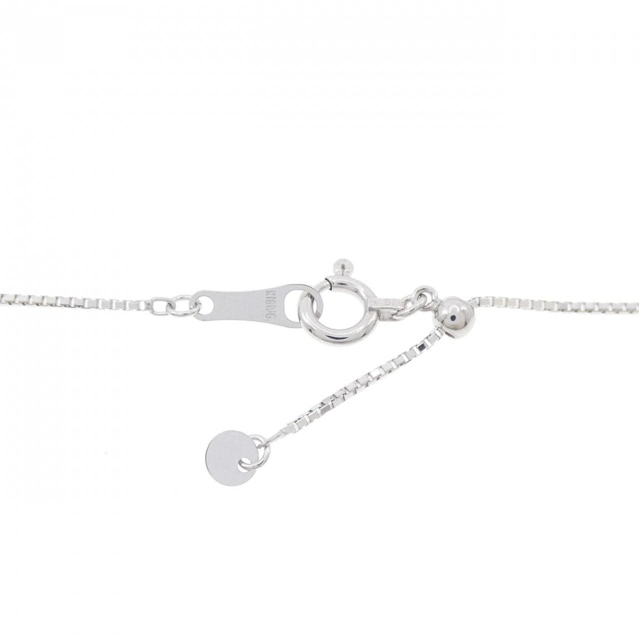 K18WG ダイヤモンド ネックレス 1.02CT
