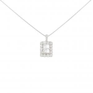 【新品】PT900/PT850 ダイヤモンド ネックレス 1.00CT