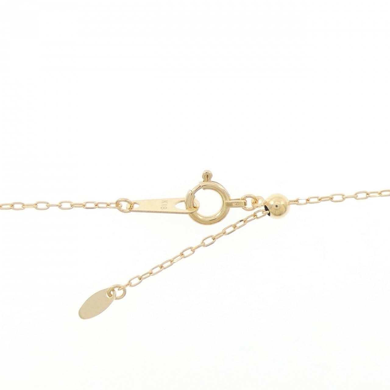 K18YG ソリティア ダイヤモンド ネックレス 0.20CT