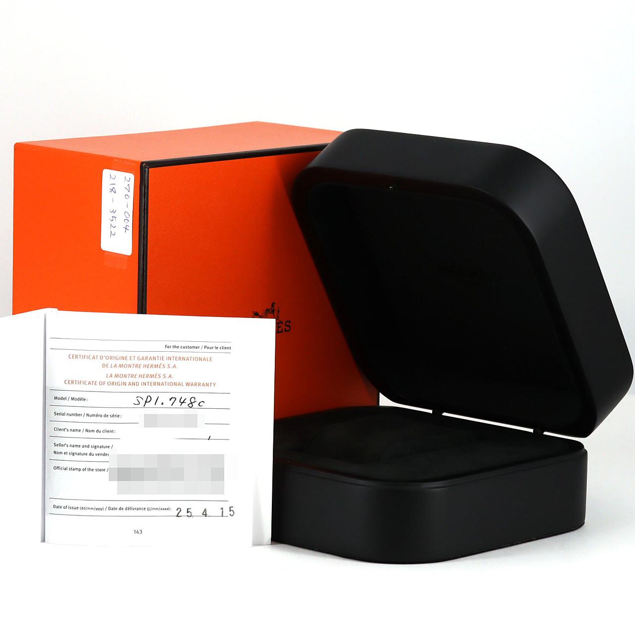 エルメス エルメスH08 DLC SP1.748 TI 自動巻