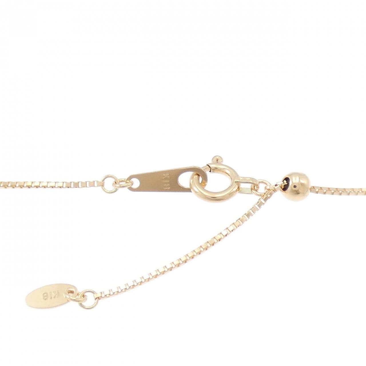 K18PG カラーストーン ネックレス