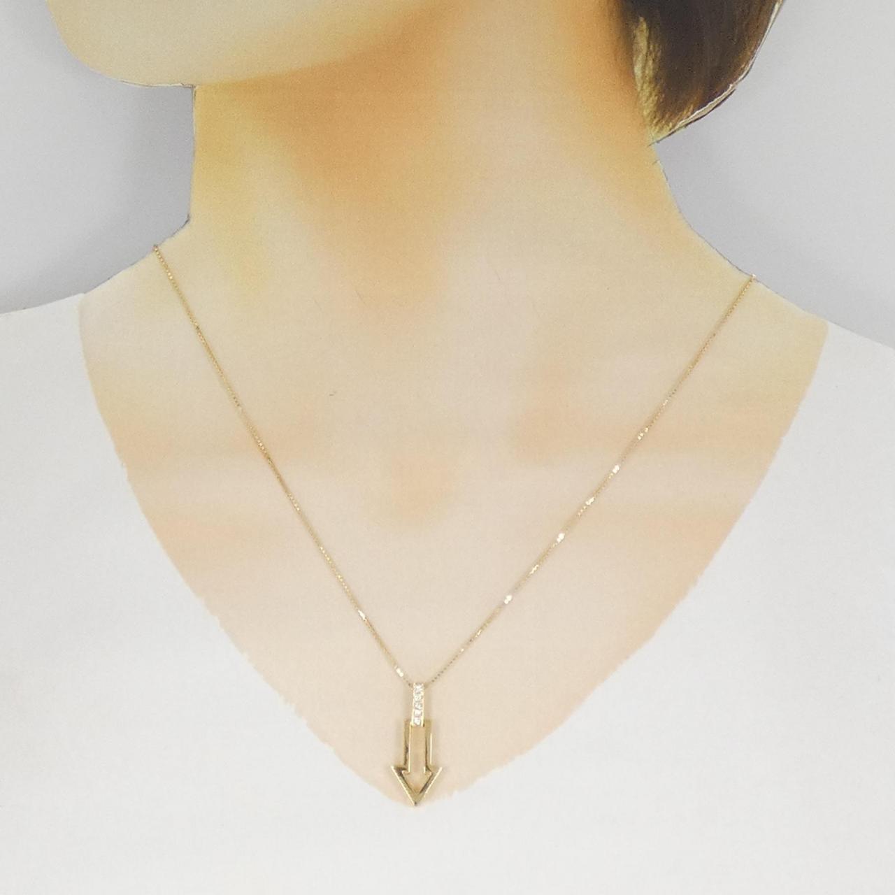 K18YG ダイヤモンド ネックレス 0.05CT
