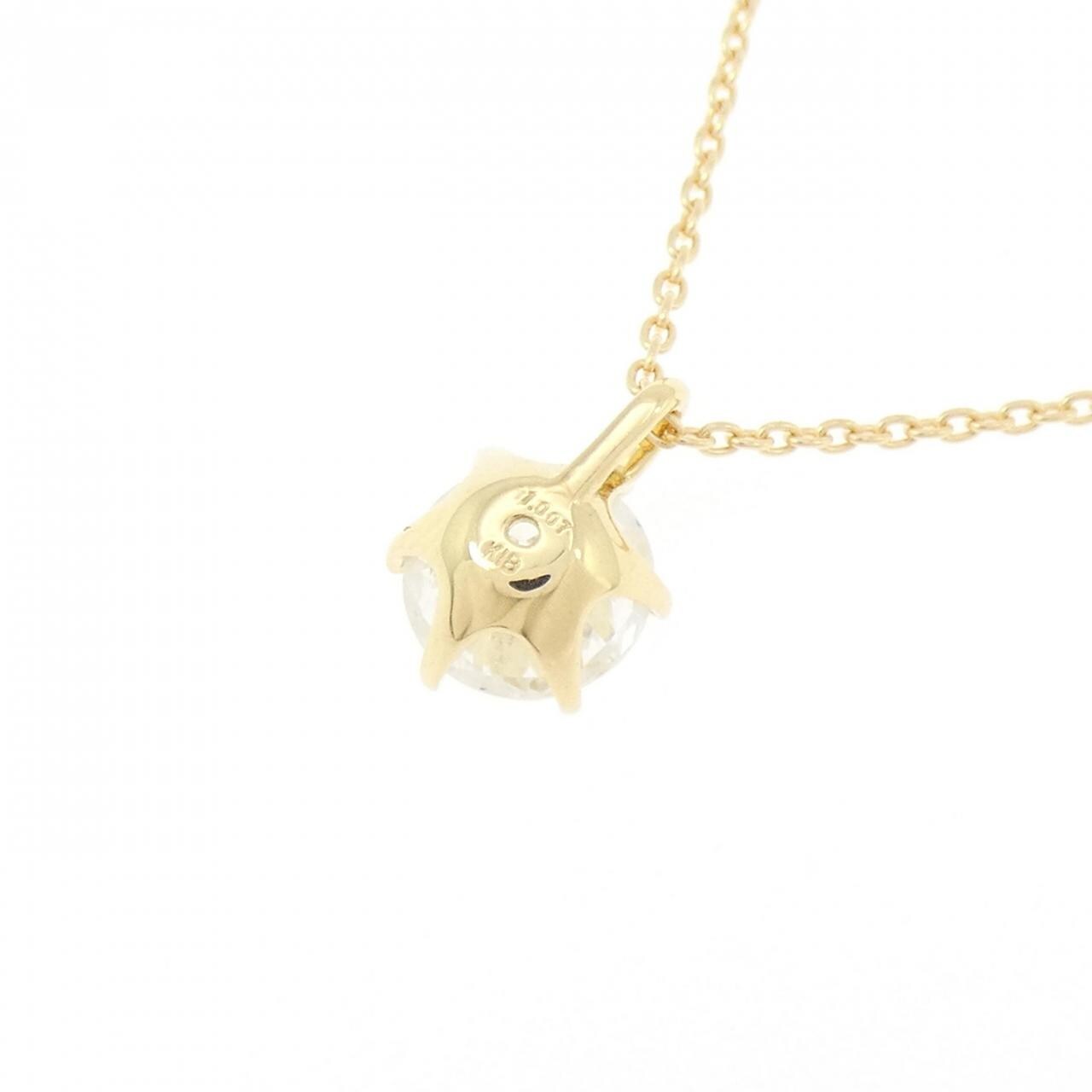 【リメイク】K18YG ダイヤモンド ネックレス 1.007CT G I1 Good