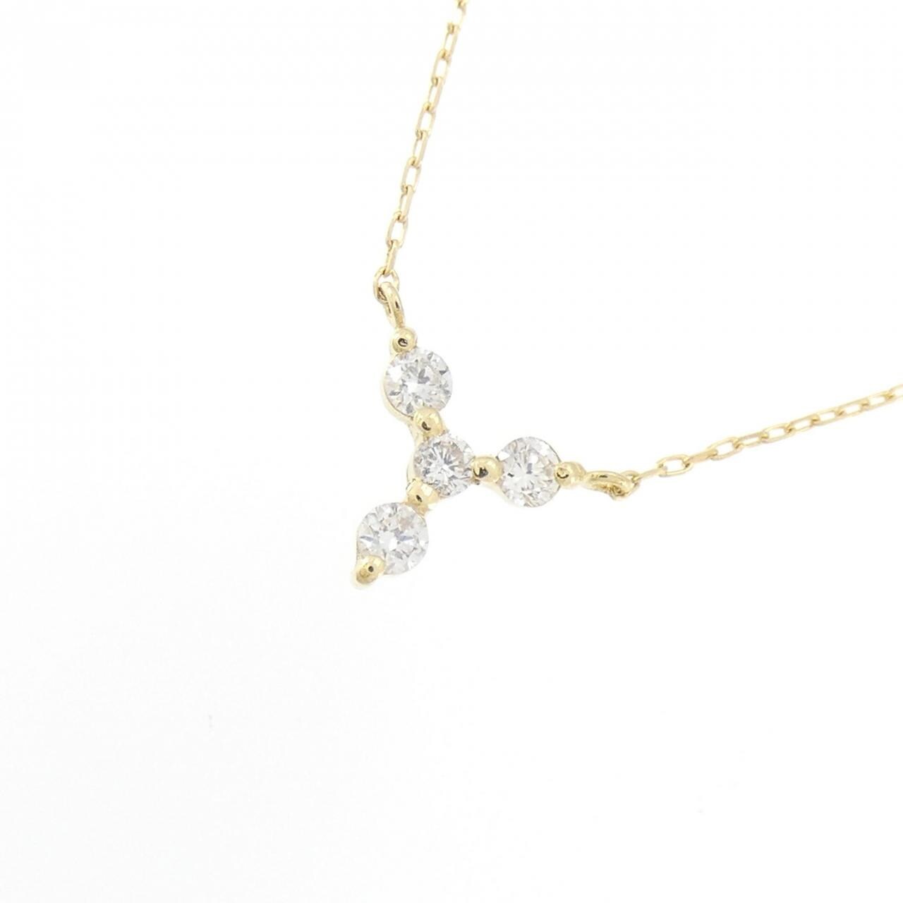 K18YG ダイヤモンド ネックレス 0.10CT