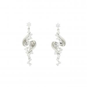 K18WG ダイヤモンド ピアス 1.00CT