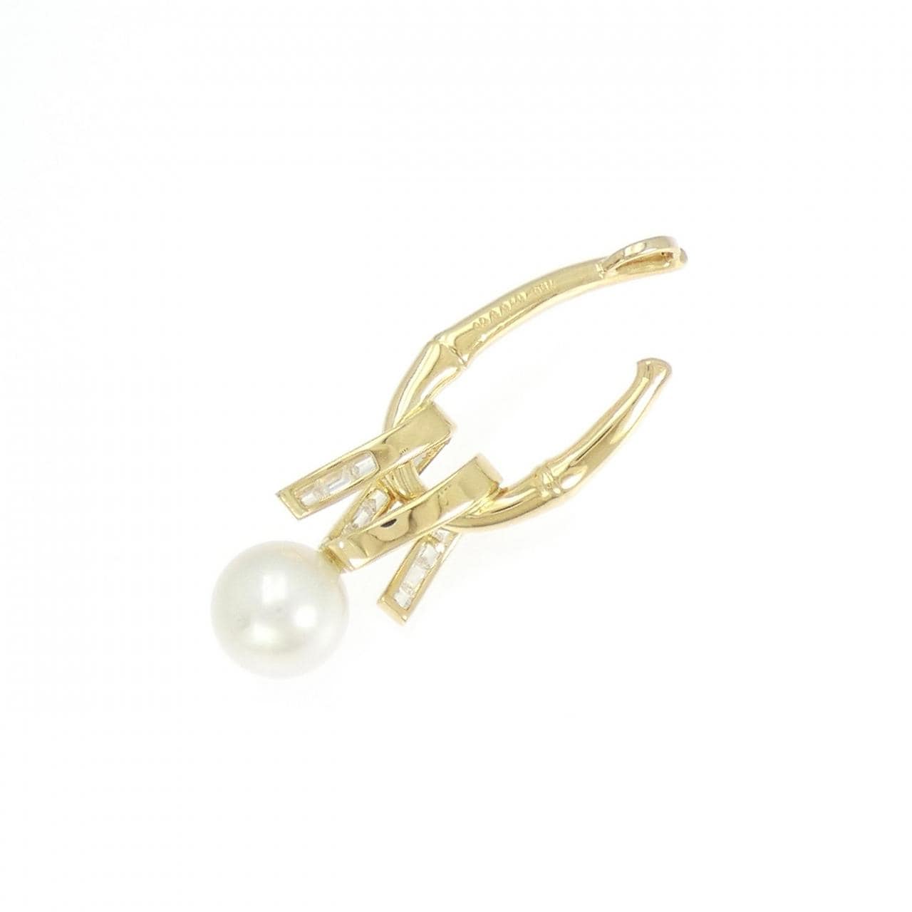 750YG 白蝶パール ペンダント 9.9mm