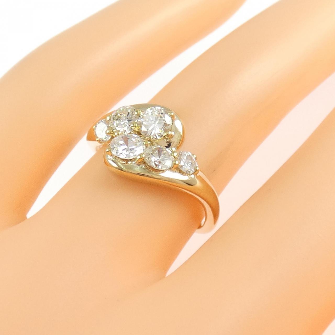 K18YG ダイヤモンド リング 0.94CT