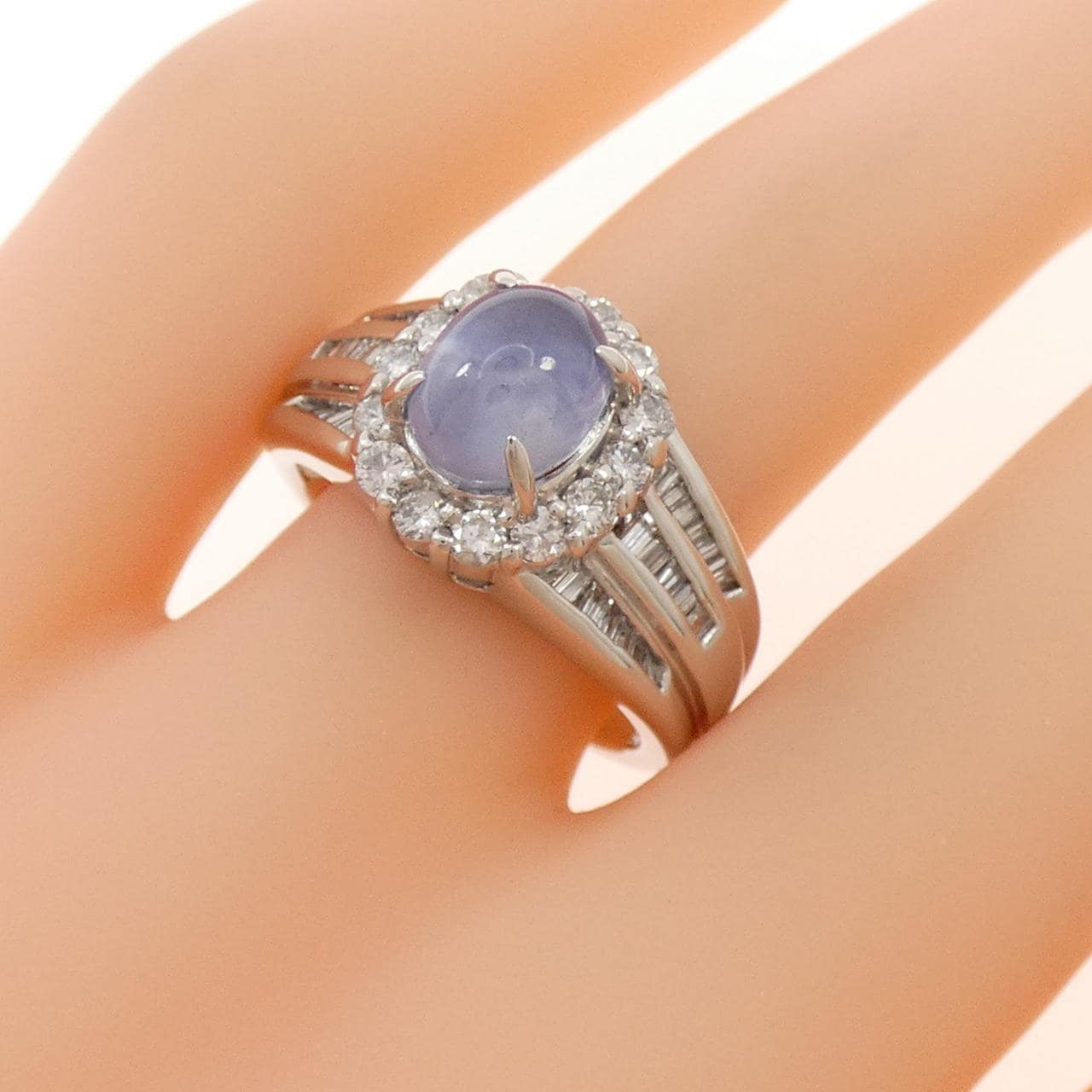 PT900 スターサファイヤ リング 3.73CT