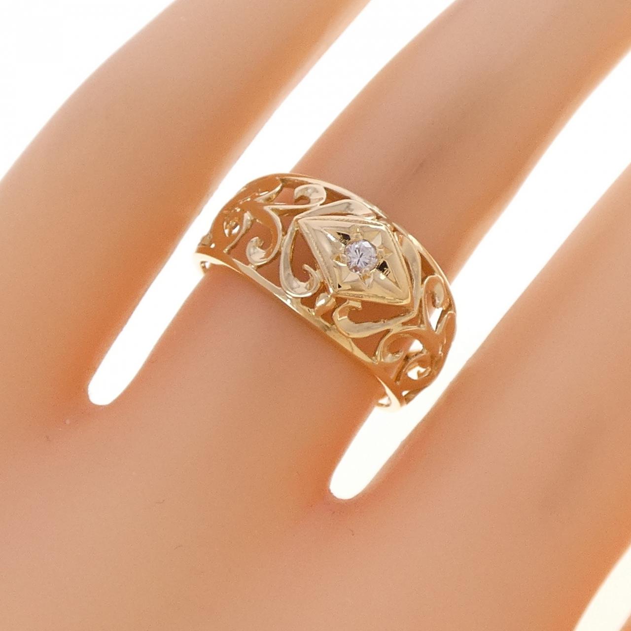K18YG ダイヤモンド リング 0.05CT