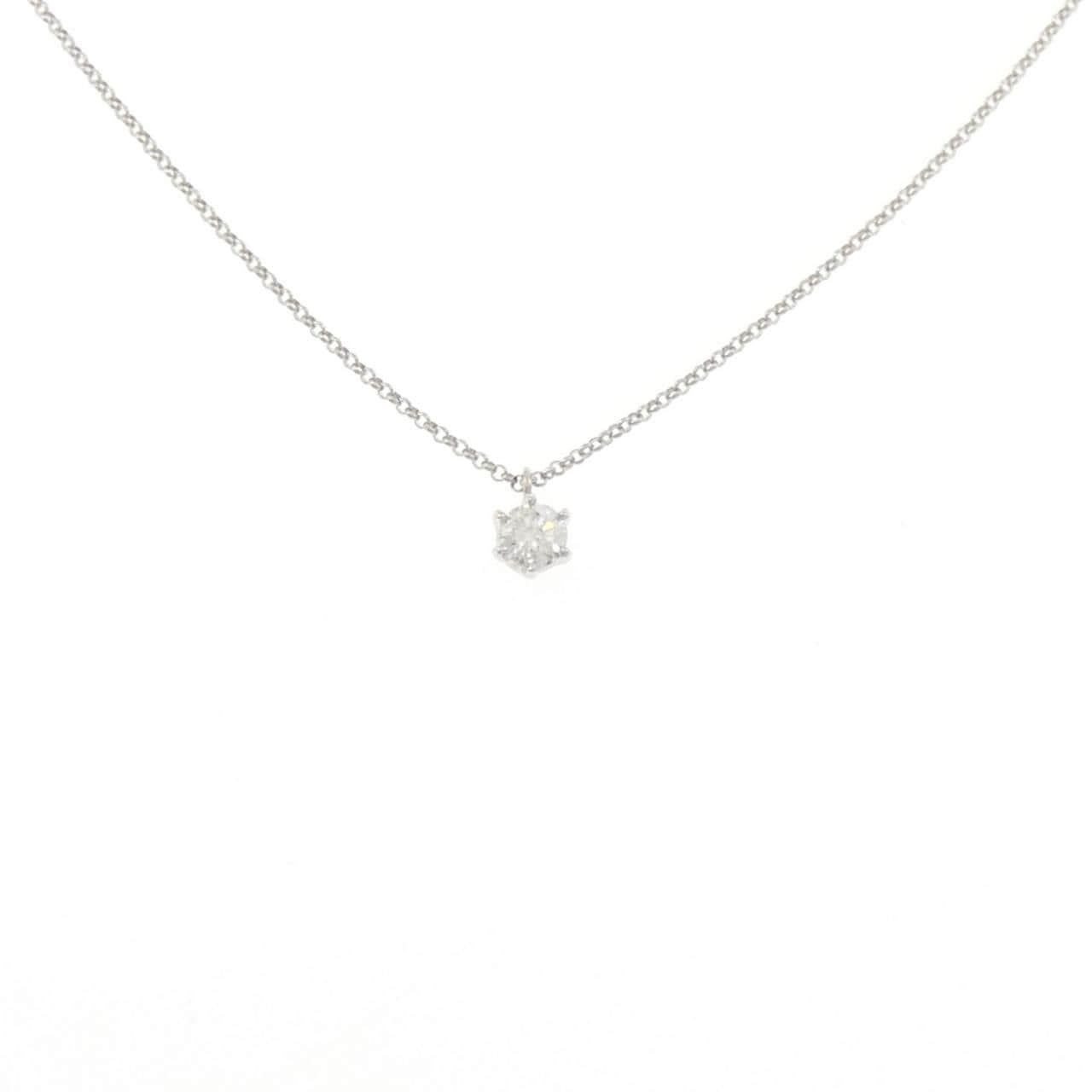 PT900/PT850 ソリティア ダイヤモンド ネックレス 0.207CT
