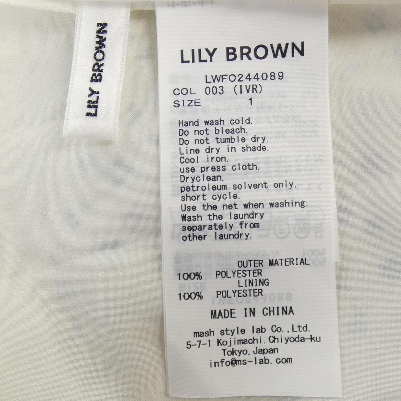 リリーブラウン Lily Brown ワンピース
