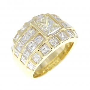 750YG/750WG ダイヤモンド リング 4.73CT