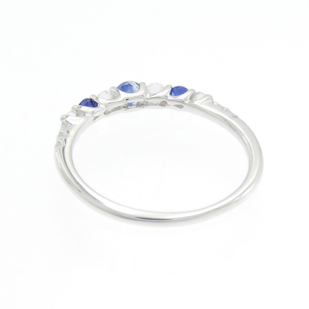 K18WG サファイヤ リング 0.32CT