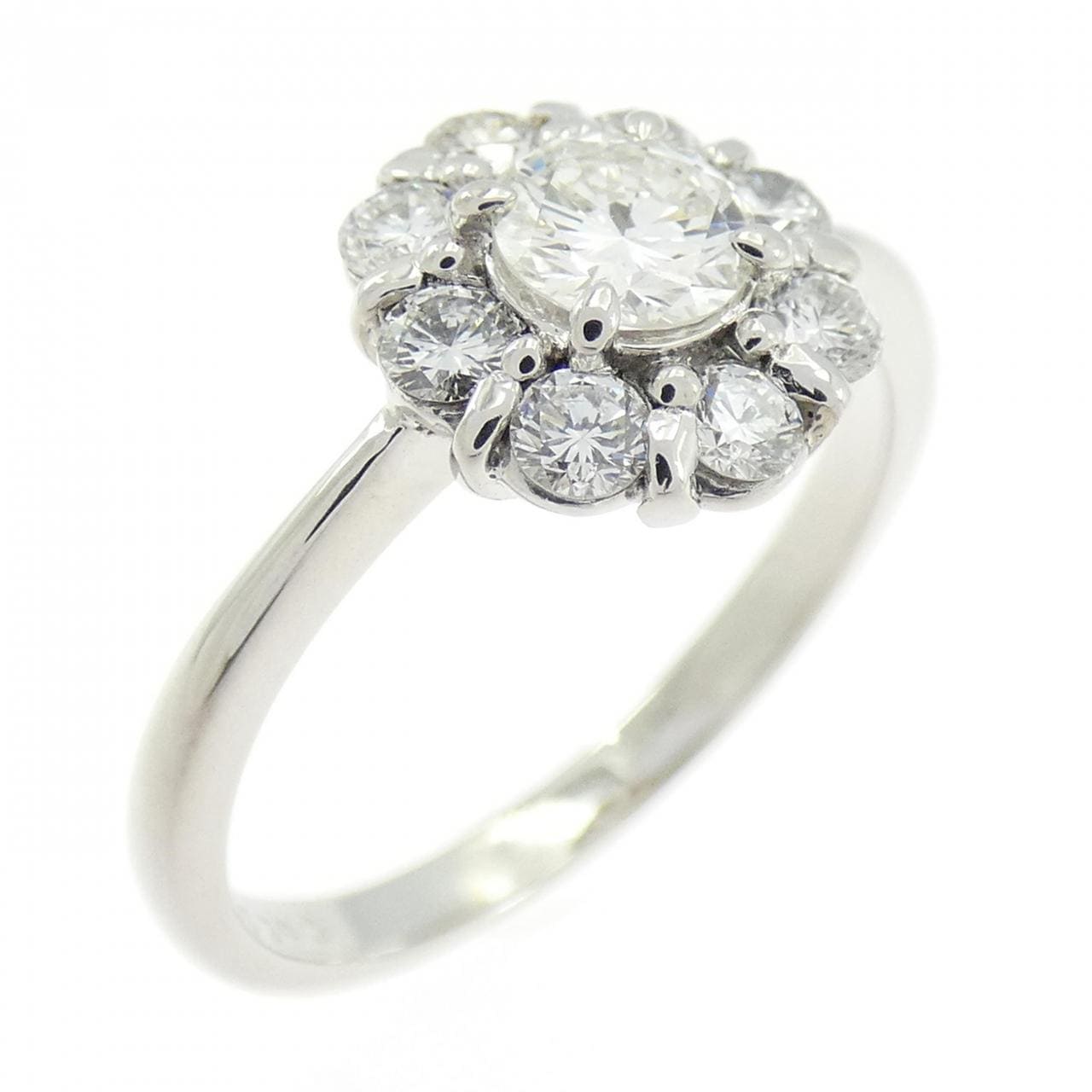 PT900花朵钻石戒指0.31CT