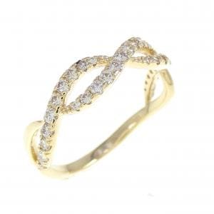 【新品】K18YG ダイヤモンド リング 0.35CT