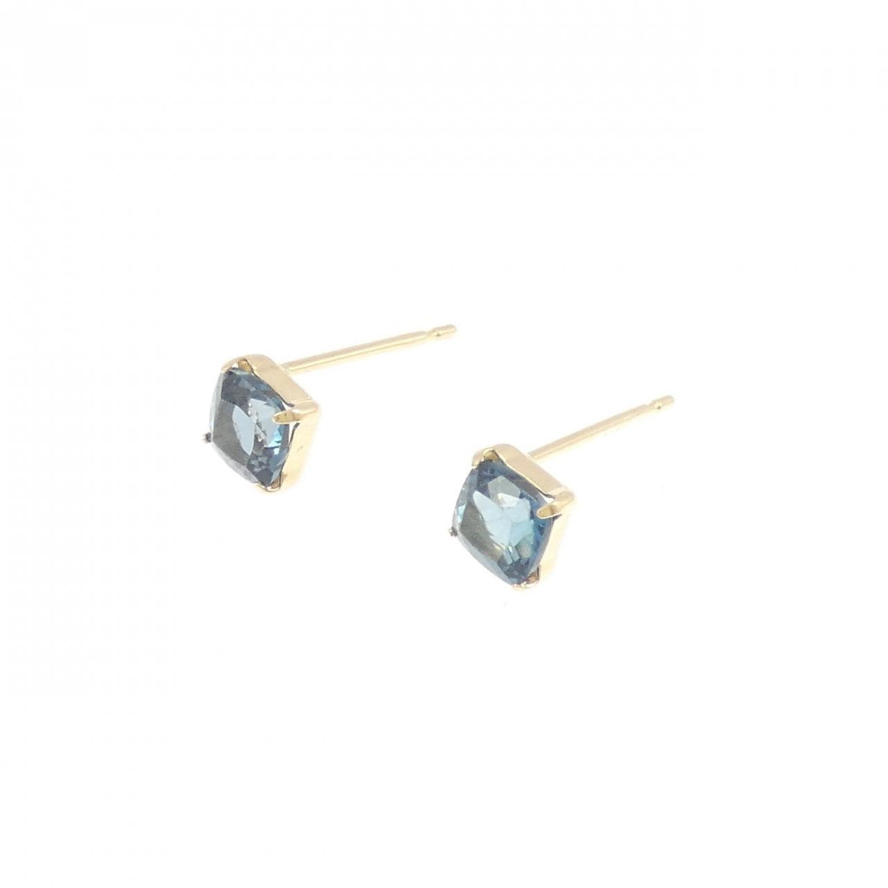 【新品】K18YG ブルートパーズ ピアス 0.74CT
