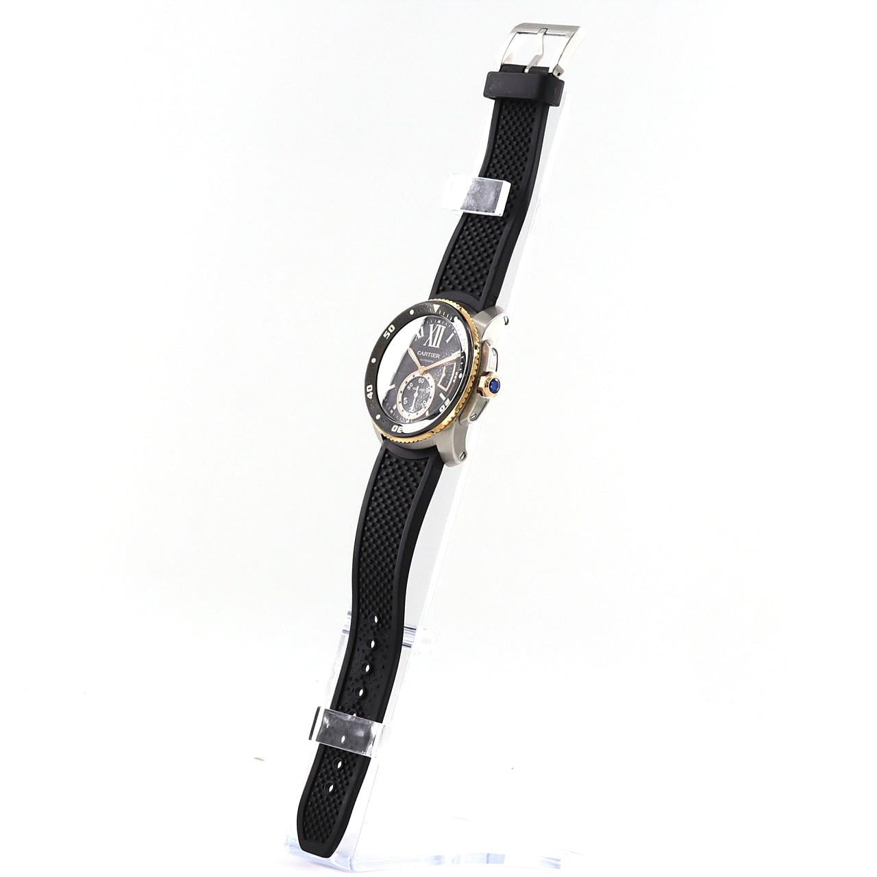 【ノーメンテナンス還元価格】カルティエ カリブル･ドゥ･カルティエダイバー PGコンビ W7100055 SSxPG 自動巻