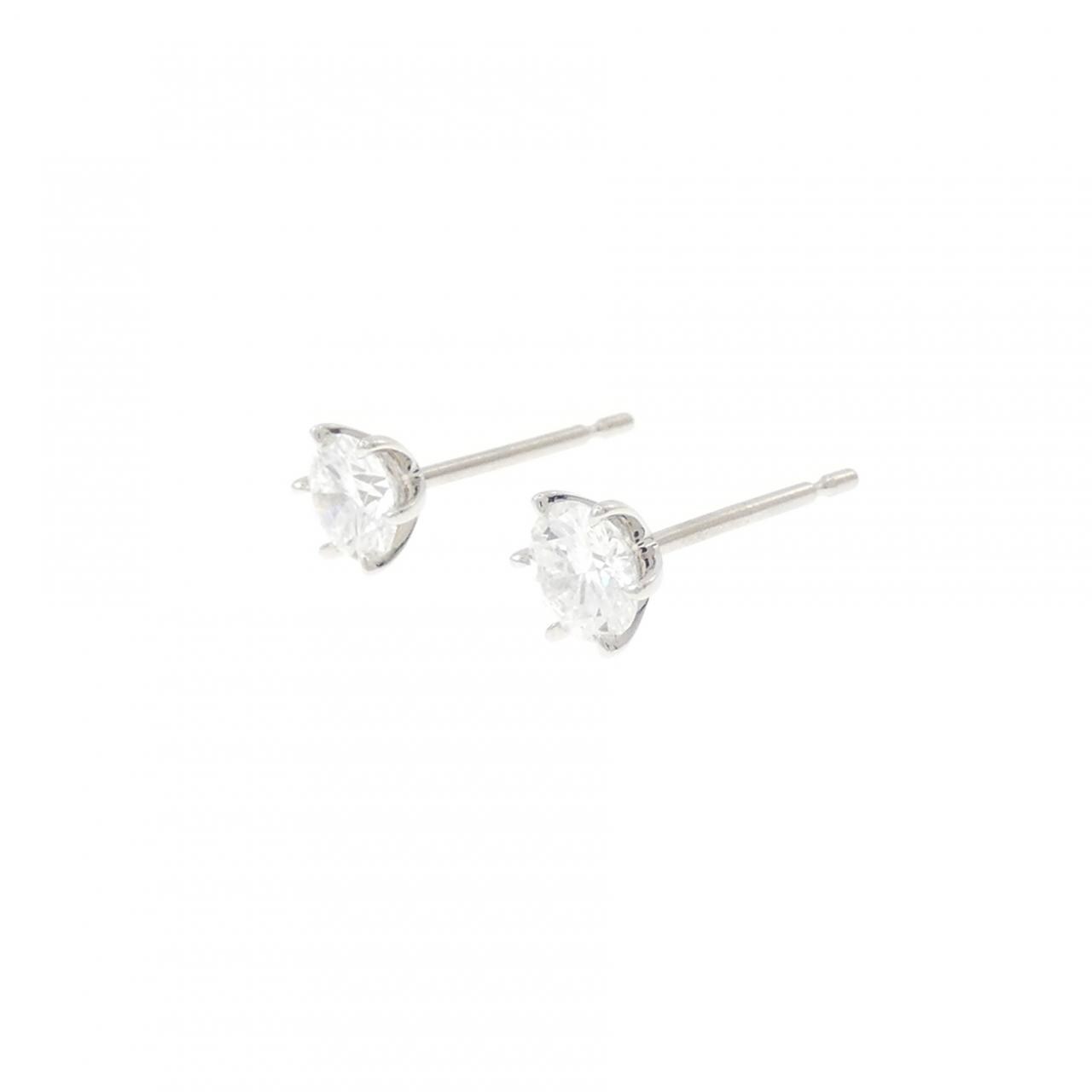 【リメイク】PT900/ST ダイヤモンド ピアス 0.311CT 0.313CT D VS1 VG-G