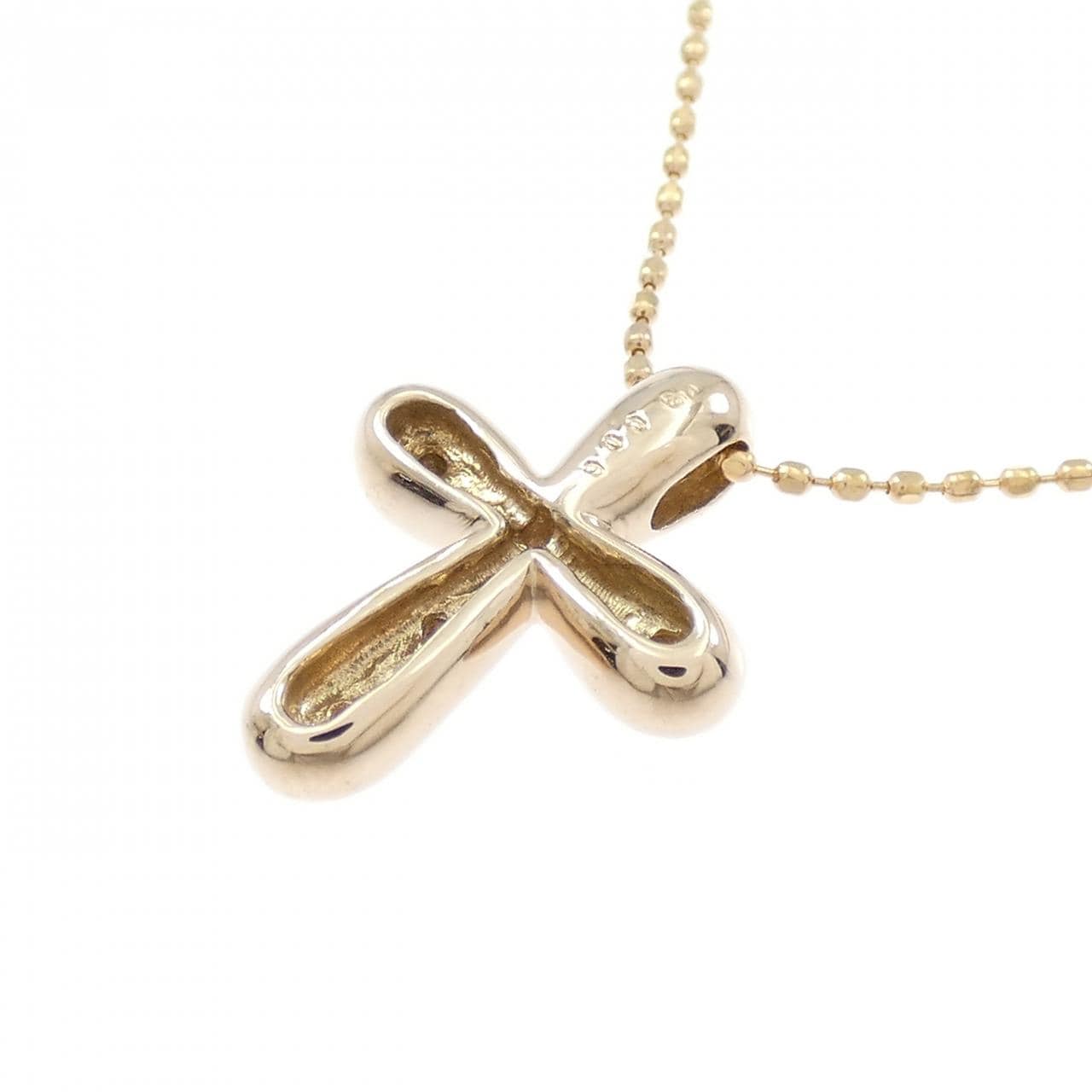 セイレーン　アズーロ クロス ダイヤモンド ネックレス 0.06CT