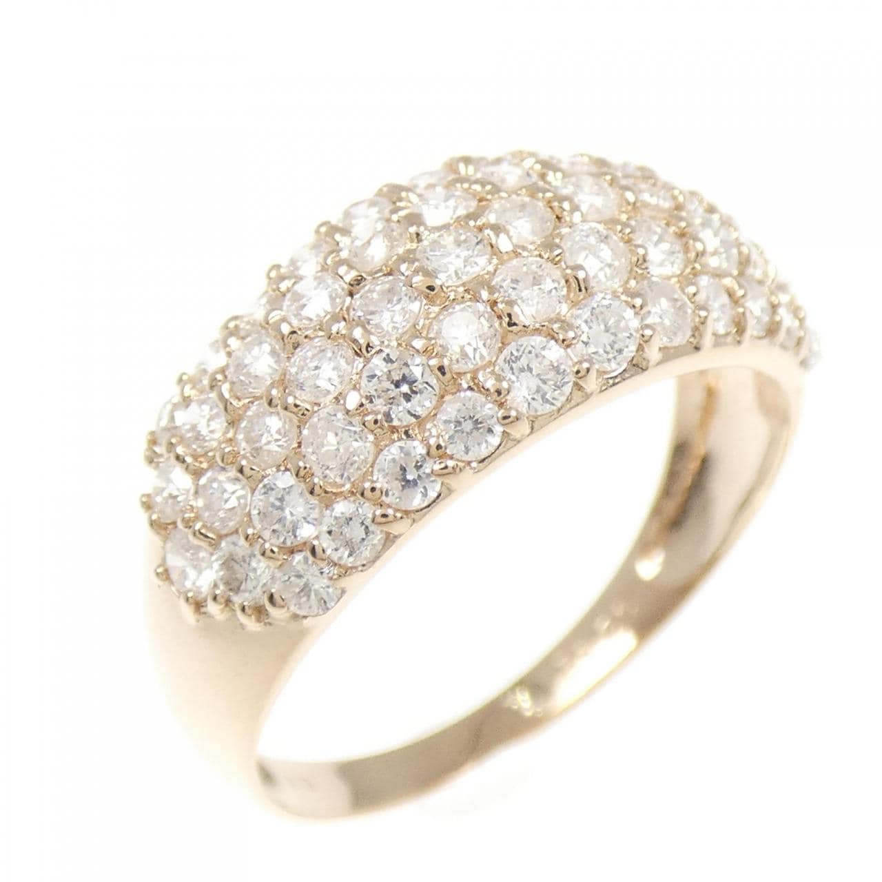 K18PG パヴェ ダイヤモンド リング 1.00CT