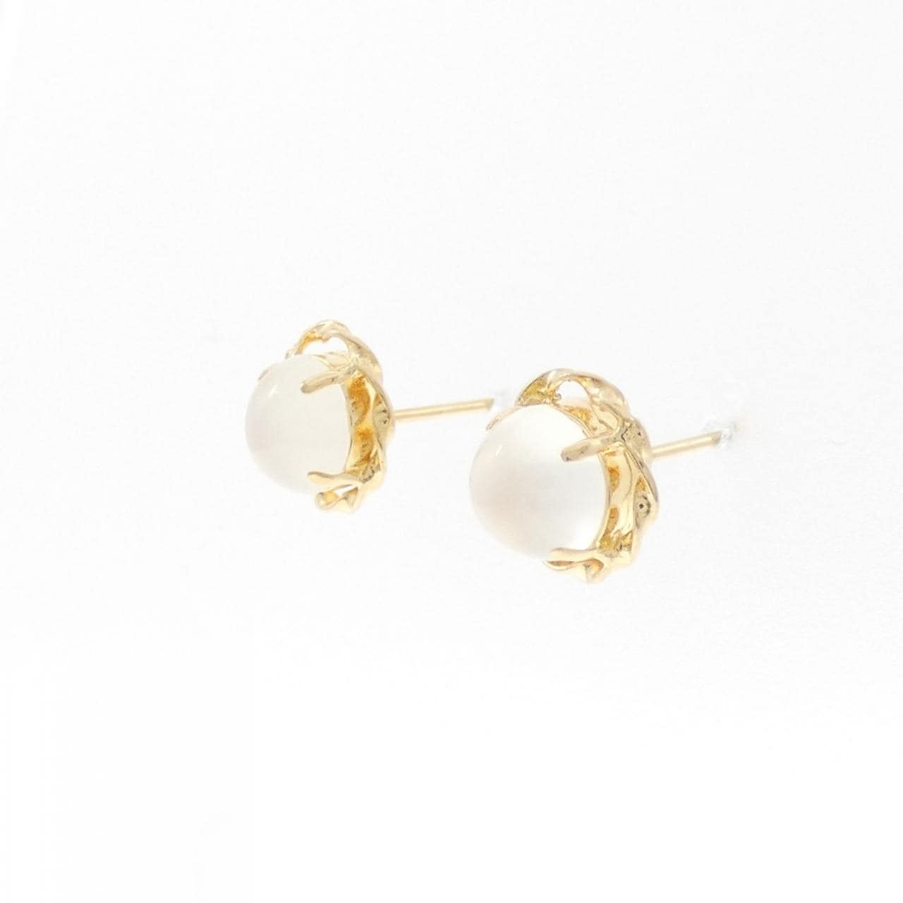 K18YG ムーンストーン ピアス