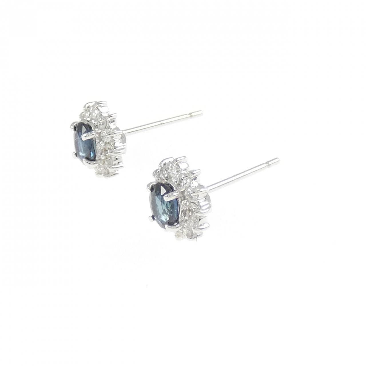 K18WG サファイヤ ピアス