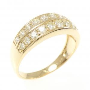 K18YG ダイヤモンド リング 0.80CT