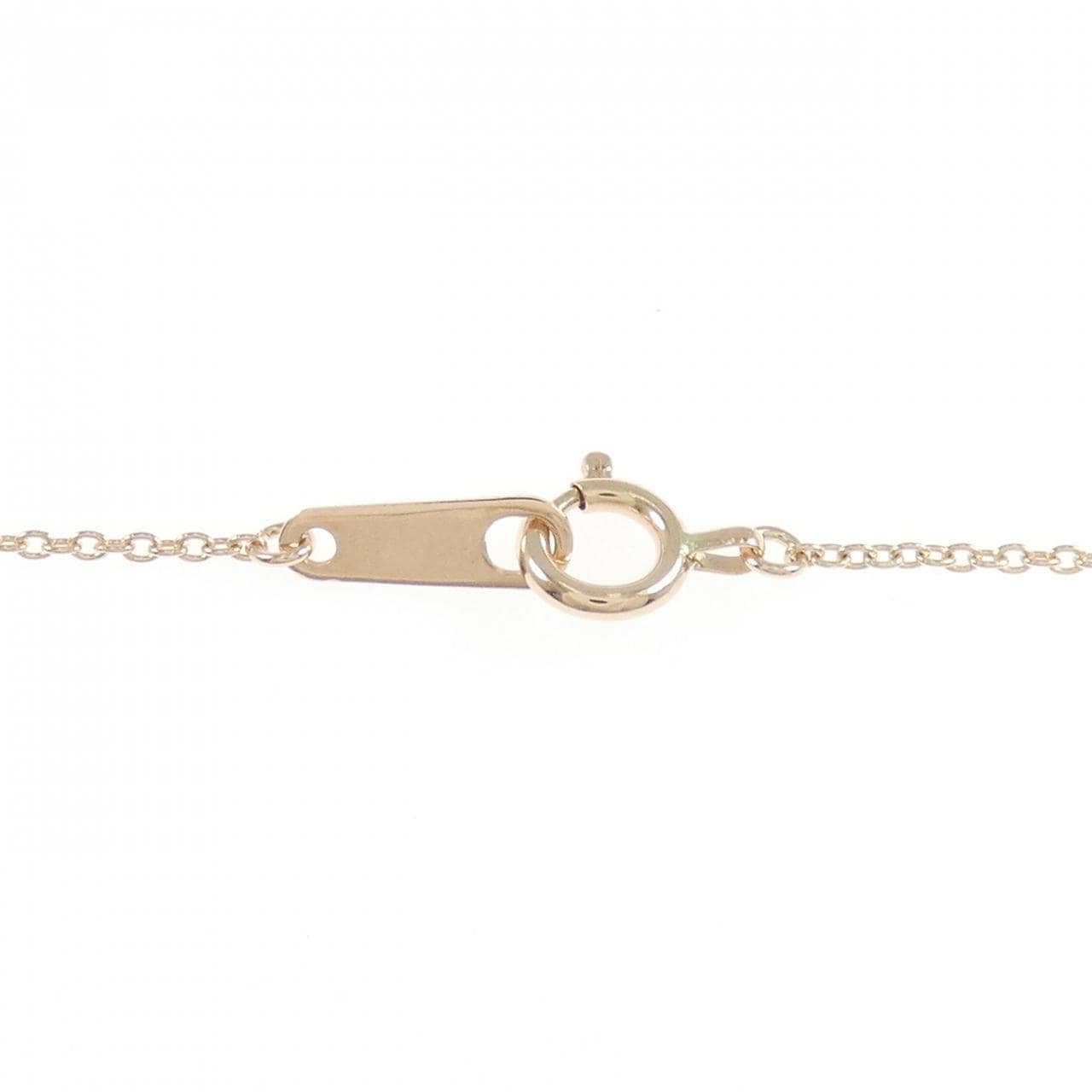 K10PG ハート ダイヤモンド ネックレス