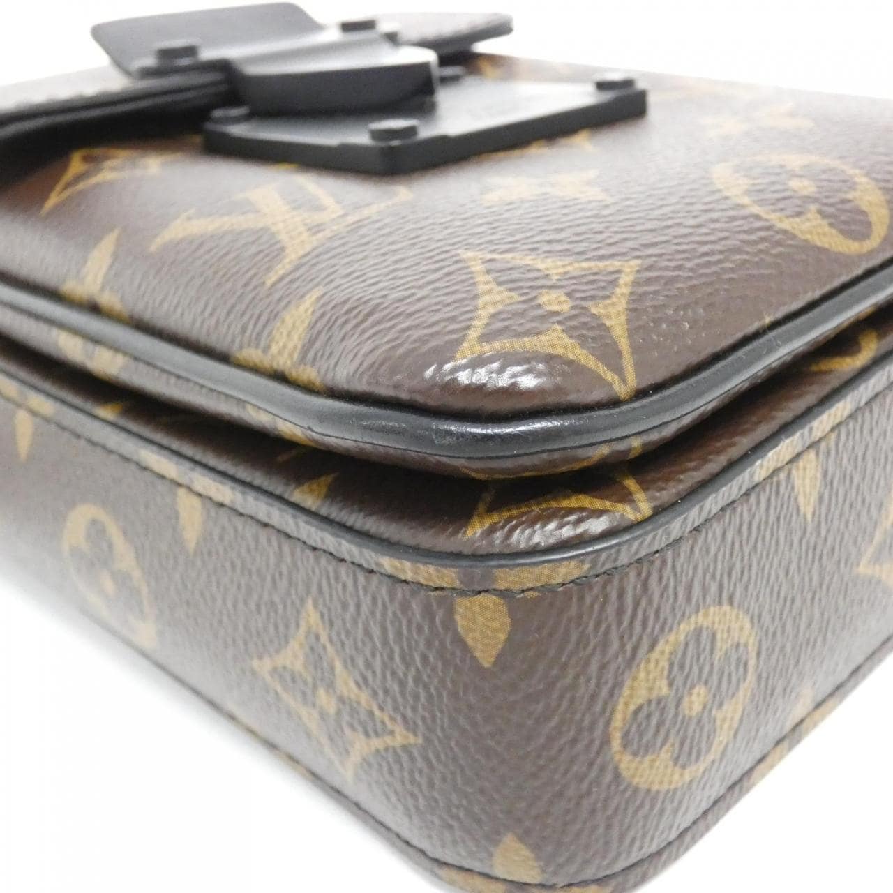 LOUIS VUITTON Monogram Macassar S Rock Vertical Wearable Wallet M81522 Shoulder Bag