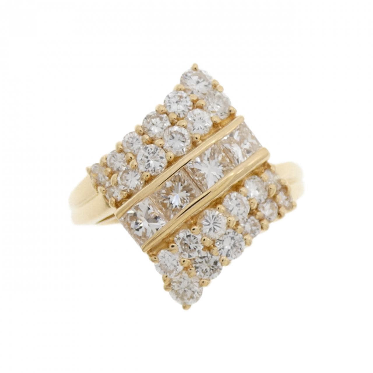 K18YG ダイヤモンド リング 1.35CT