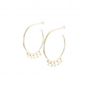 【リメイク】K10YG ダイヤモンド ピアス 0.08CT